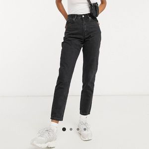 Dr Denim Nora high rise mom jeans in black